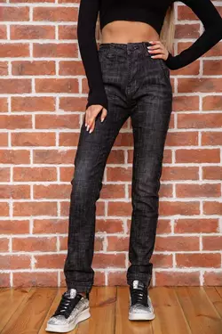 Женские джинсы прямого кроя, грифельный цвет, 182R1409-1