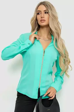 Блуза женская шифоновая, цвет мятный, 186R504