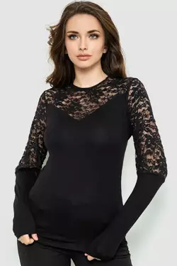 Блуза, цвет черный, 186R522