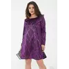 Короткое платье, фиолетового цвета, из люрекса, 153R4052