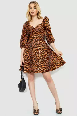 Платье с леопардовым принтом, цвет леопардовый, 172R989
