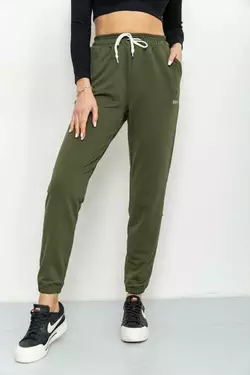 Спорт штаны женские двухнитка, цвет хаки, 129R1466