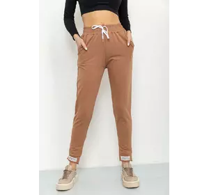 Спорт штаны женские демисезонные, цвет коричневый, 226R025