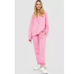 Спорт костюм женский двухнитка, цвет розовый, 244R009