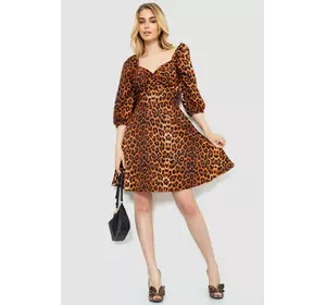 Платье с леопардовым принтом, цвет леопардовый, 172R989